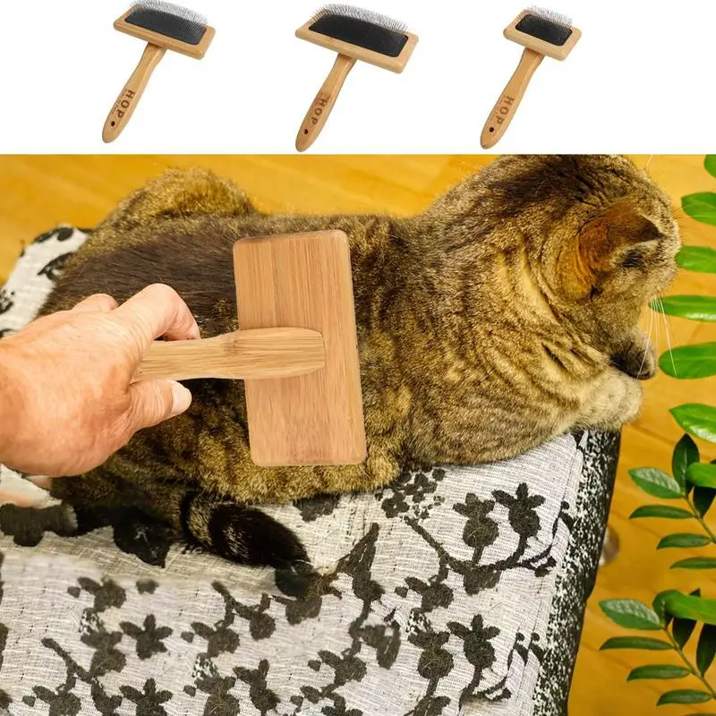 Cat Grooming Brush Durabl Wood Made Massage Brush For Pets Clean And Hygenic Cat Hair Shedding Comb Pet Grooming Supplies
Cat Grooming Brush Durabl Wood Made Massage Brush For Pets Clean And Hygenic Cat Hair Shedding Comb Pet Grooming Supplies