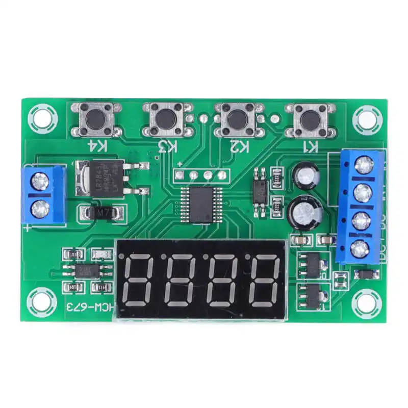 Trigger Cycle Timer Delay Switch Module DC 7~24V Single Channel Circuit Board Power MOS Tube Control Module Relay Module
Trigger Cycle Timer Delay Switch Module DC 7~24V Single Channel Circuit Board Power MOS Tube Control Module Relay Module
