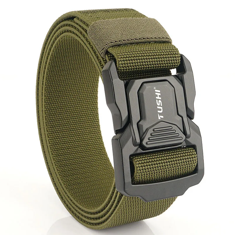 Tactical Belt Quick Release Buckle Hunting Camping Elastic Belt Casual Nylon Tool Training Belt Men's Belt Outdoor Sports
Tactical Belt Quick Release Buckle Hunting Camping Elastic Belt Casual Nylon Tool Training Belt Men's Belt Outdoor Sports