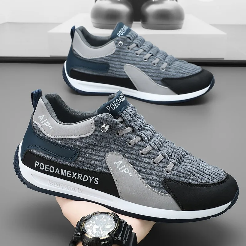 

Men's Sneakers Fashion Suede Casual Shoes for Men 2024High End Comfortable Male Flat Platform Running Shoe Zapatillas De Hombre