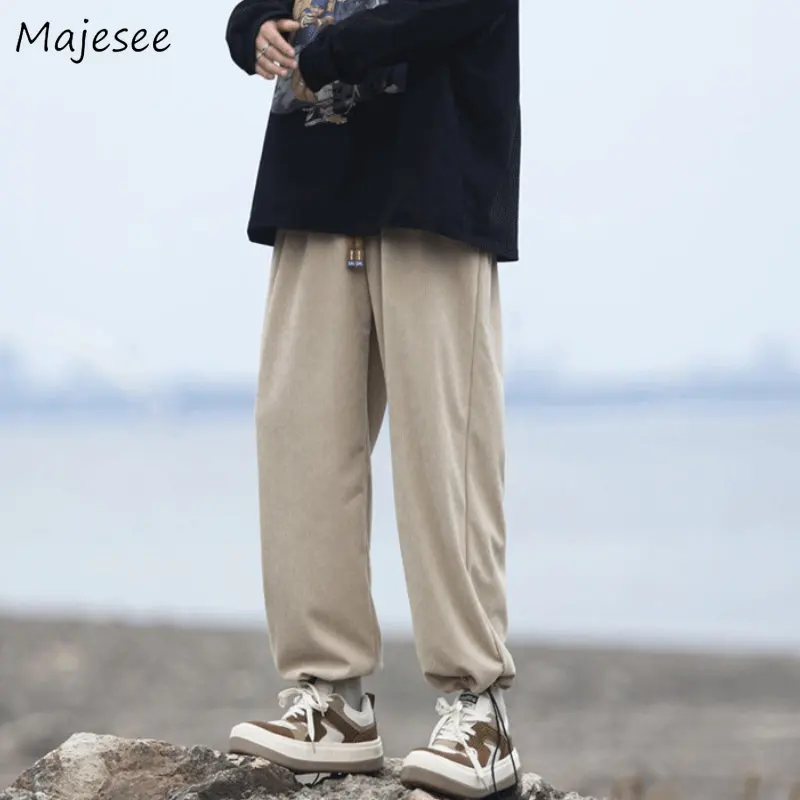 Drawstring Casual Pants Men Autumn Baggy Pantalones Hipster Simply Wide Leg Trousers Kpop All-match Teens Japanese Streetwear
Drawstring Casual Pants Men Autumn Baggy Pantalones Hipster Simply Wide Leg Trousers Kpop All-match Teens Japanese Streetwear