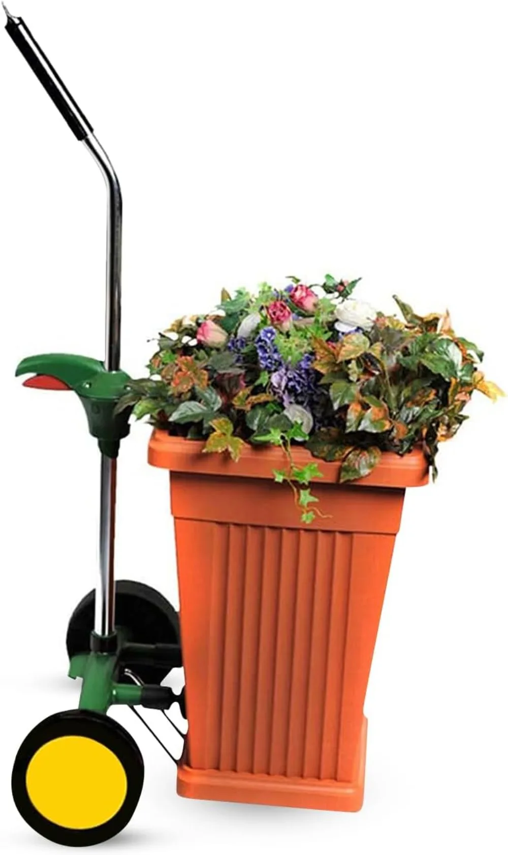 Garden Pot Mover with Adjustable Handle Heavy Duty Plant Dolly Caddy with Sturdy Flat-Free Wheels and Gripping Suction Cups
Garden Pot Mover with Adjustable Handle Heavy Duty Plant Dolly Caddy with Sturdy Flat-Free Wheels and Gripping Suction Cups