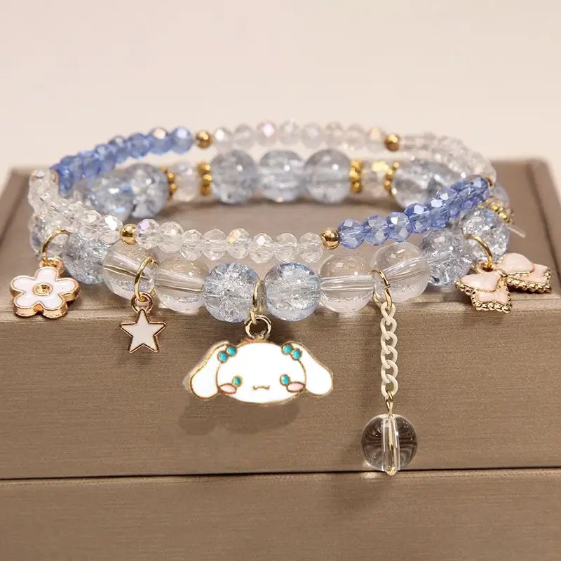 Trendy Painted new Cinnamoroll Kuromi Anime Cartoon Bracelet Crystal Cat Eye Bracelet Girls Bracelet Birthday Gift Wholesale
Trendy Painted new Cinnamoroll Kuromi Anime Cartoon Bracelet Crystal Cat Eye Bracelet Girls Bracelet Birthday Gift Wholesale