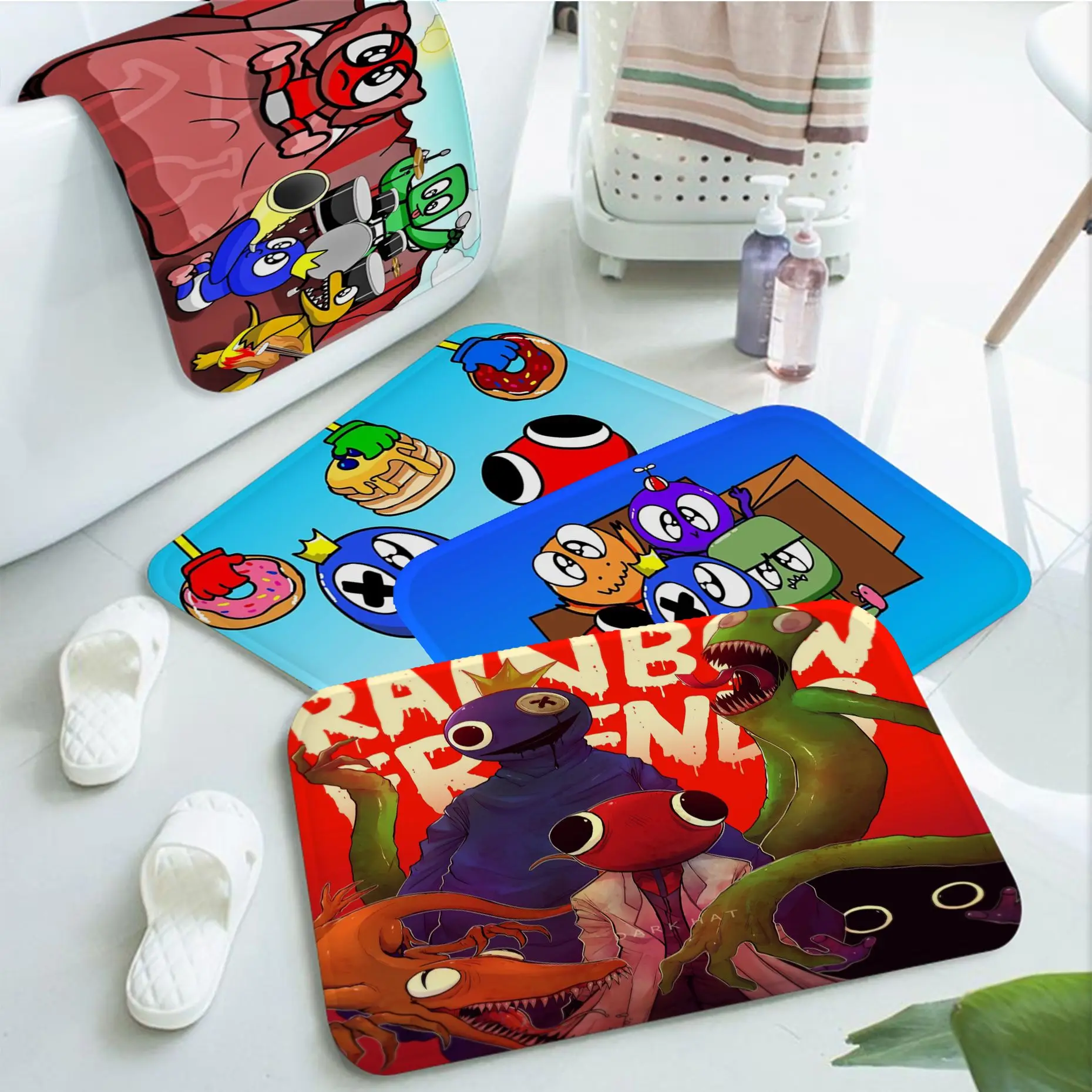 Rainbow Friends Toy Cartoon Game Floor Carpet Kids Room Bedroom Decoration Balcony Doormat Living Room Bedside Area Rugs
Rainbow Friends Toy Cartoon Game Floor Carpet Kids Room Bedroom Decoration Balcony Doormat Living Room Bedside Area Rugs