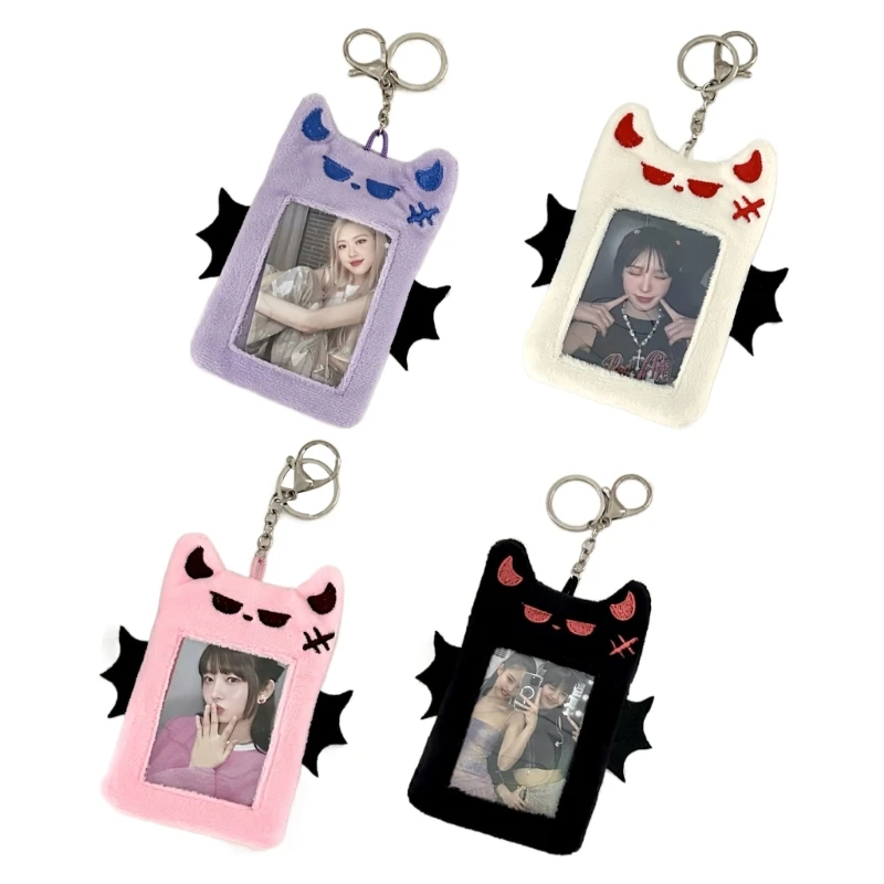 Stylish Photocard Holder Bat Devil Plush Card Holder Keychain for Students and Office Workers
Stylish Photocard Holder Bat Devil Plush Card Holder Keychain for Students and Office Workers