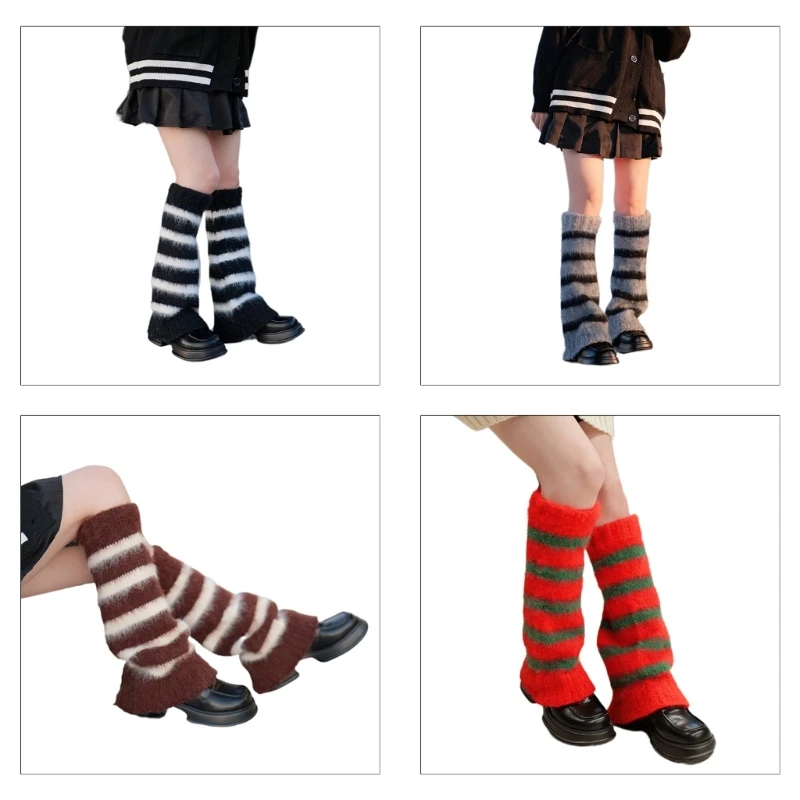 Women Fall Winter Furry Knitted Leg Warmer Vintage Colorblock Striped Loose Fit Flared Leg Cover Protector Warm Socks
Women Fall Winter Furry Knitted Leg Warmer Vintage Colorblock Striped Loose Fit Flared Leg Cover Protector Warm Socks