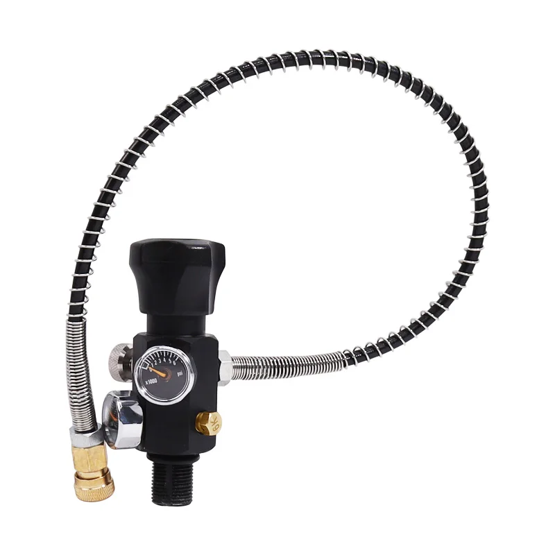 TUXING 4500Psi 300Bar Fill Station Charging Valve Dual Gauge Up to 4500psi with 24" Inch High Pressure Hose
TUXING 4500Psi 300Bar Fill Station Charging Valve Dual Gauge Up to 4500psi with 24" Inch High Pressure Hose