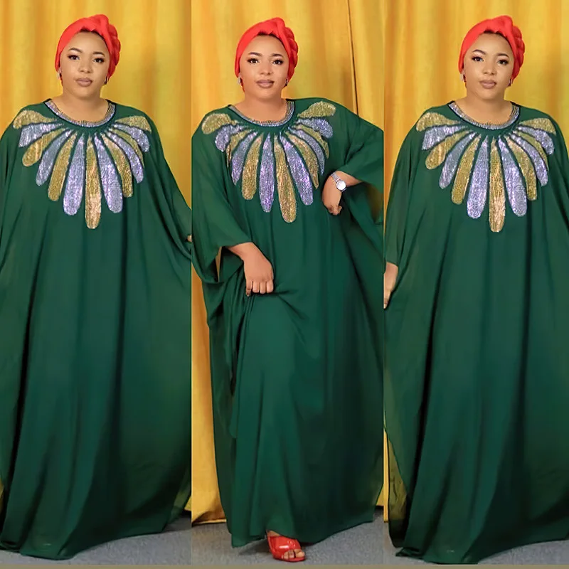 Sequin Muslim Kaftan Abaya African Dresses for Women Dubai Outfit Turkish New Dress Elegant Nigerian Loose Boubou Dashiki Ankara
Sequin Muslim Kaftan Abaya African Dresses for Women Dubai Outfit Turkish New Dress Elegant Nigerian Loose Boubou Dashiki Ankara