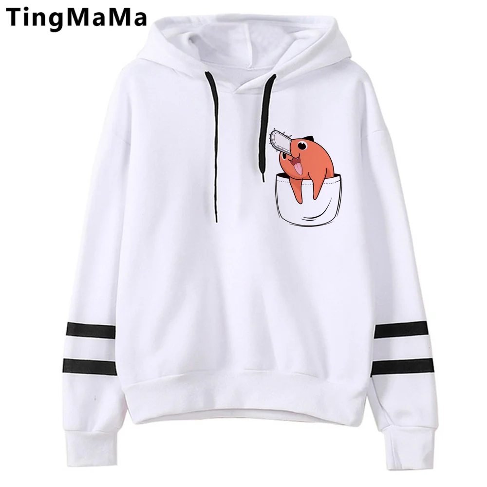 

chainsaw man hoodies women long sleeve top anime sweat y2k streetwear sweater hoddies female Winter tracksuit