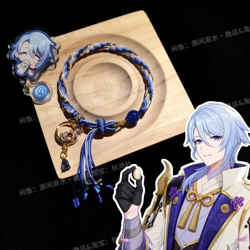 Аниме периферийный Genshin Impact Kamisato Ayato косплей ручной работы браслет-цепочка Модный ручной ремешок реквизит аксессуары подарок
Аниме периферийный Genshin Impact Kamisato Ayato косплей ручной работы браслет-цепочка Модный ручной ремешок реквизит аксессуары подарок