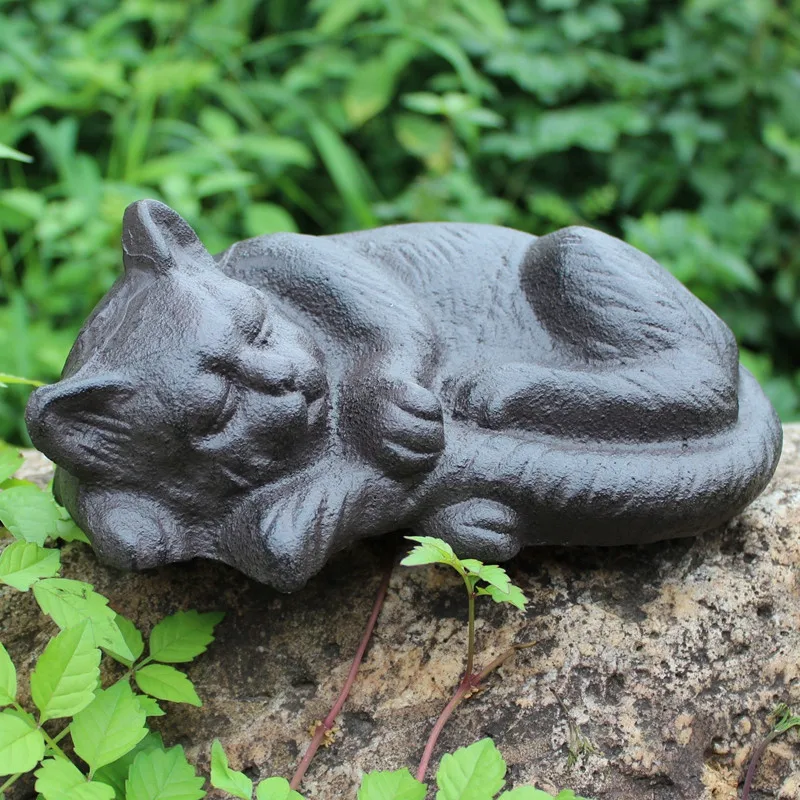 Wrought Iron Sleeping Cat Rural Cast Iron Cat Animal Figurine Cottage Cabin Lodge Yard Garden Outdoor Decor Country Ornament
Wrought Iron Sleeping Cat Rural Cast Iron Cat Animal Figurine Cottage Cabin Lodge Yard Garden Outdoor Decor Country Ornament