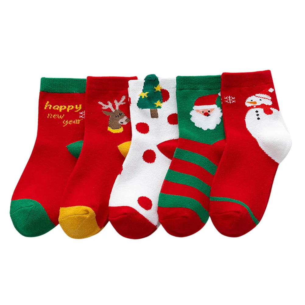5 Pairs Socks for Girls Christmas Child Mid-calf Xmas Floor Winter Kids Style Baby
5 Pairs Socks for Girls Christmas Child Mid-calf Xmas Floor Winter Kids Style Baby