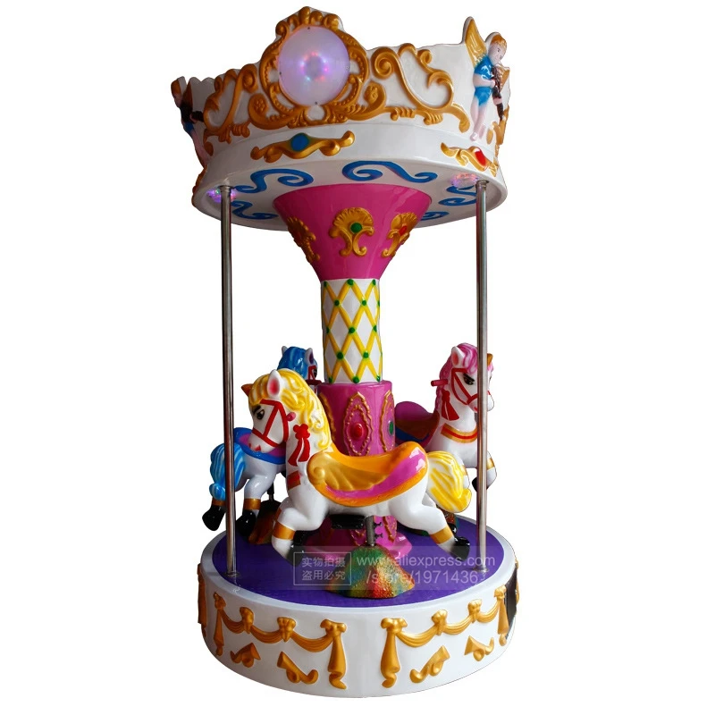 Game Center 3 Seats Merry Go Round Carousel Horse Kiddie Rides Amusement Equipment Arcade Game Machine
Game Center 3 Seats Merry Go Round Carousel Horse Kiddie Rides Amusement Equipment Arcade Game Machine