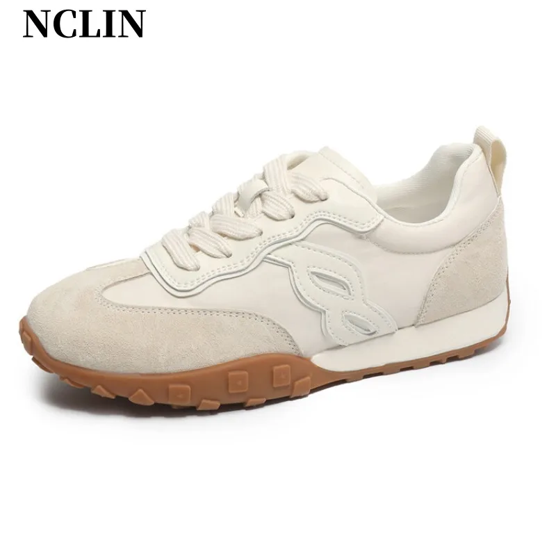

New Designer Sneakers For Women Round Toe Lace-up Platform Shoes Spring/Summer Casual Shoes Vulcanized Shoes zapatos de mujer