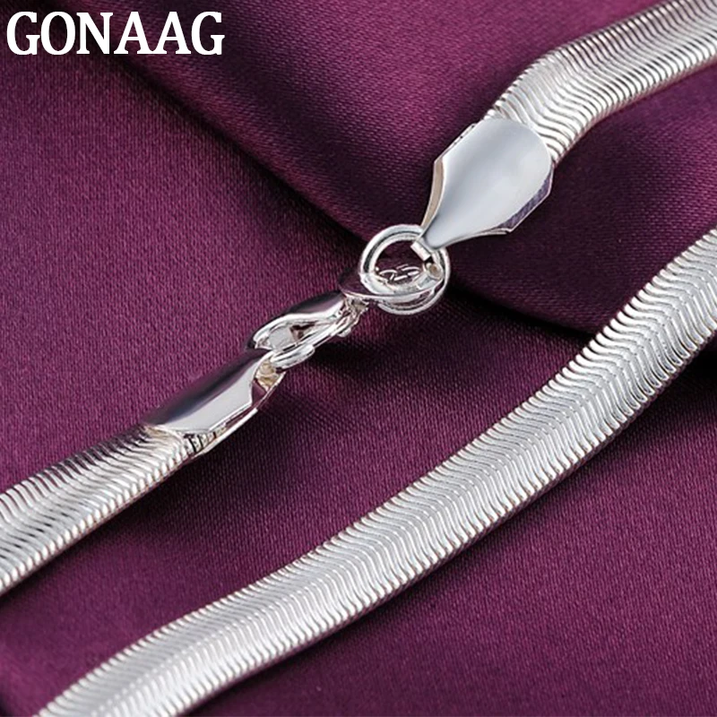 925 Sterling Silver 16/18/20/22/24 Inch 6MM Flat Snake Chain Necklace For Men Fashion Wedding Jewelry
925 Sterling Silver 16/18/20/22/24 Inch 6MM Flat Snake Chain Necklace For Men Fashion Wedding Jewelry