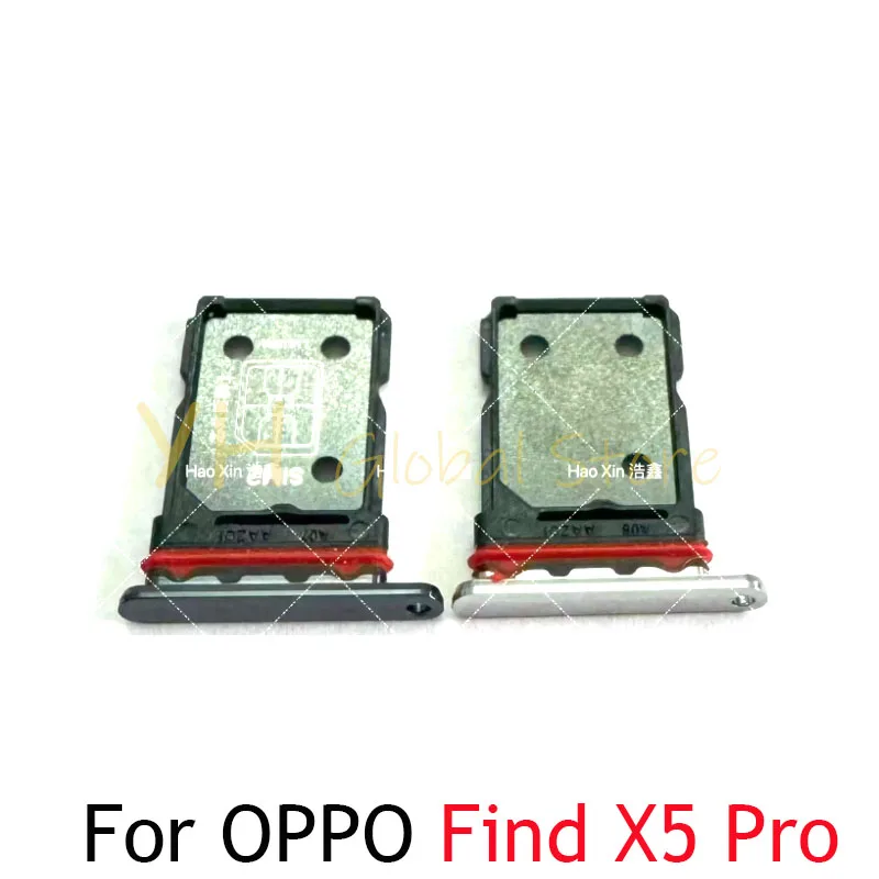 

10PCS For OPPO Find X X2 X3 X5 X6 Pro Lite Sim Card Slot Tray Holder Sim Card Reader Socket Repair Parts