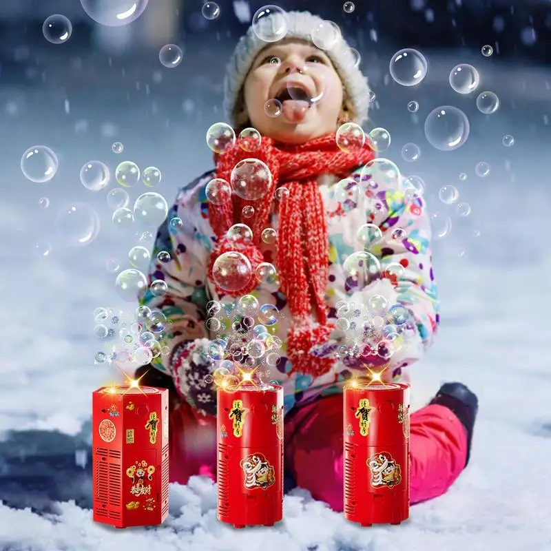 Bubble Machine For Kids 20 Holes Fireworks Bubble Machine Electronic Automatic Bubble Blower With Lights Sound New Year gift Toy
Bubble Machine For Kids 20 Holes Fireworks Bubble Machine Electronic Automatic Bubble Blower With Lights Sound New Year gift Toy