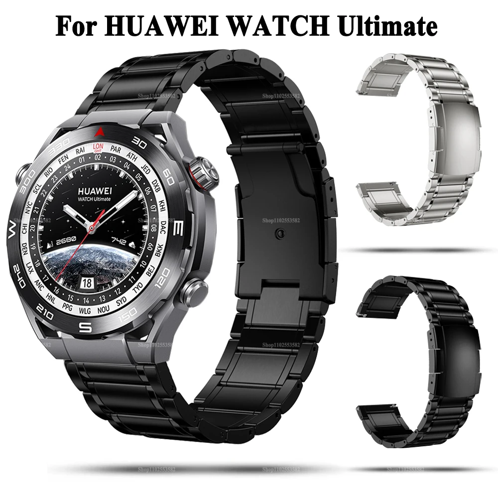 

Ремешок из титанового сплава для HUAWEI WATCH Ultimate Band, браслет для HUAWEI WATCH GT 4 3 2 GT2 GT3 Pro 46 мм, аксессуары для наручных часов, 22 мм