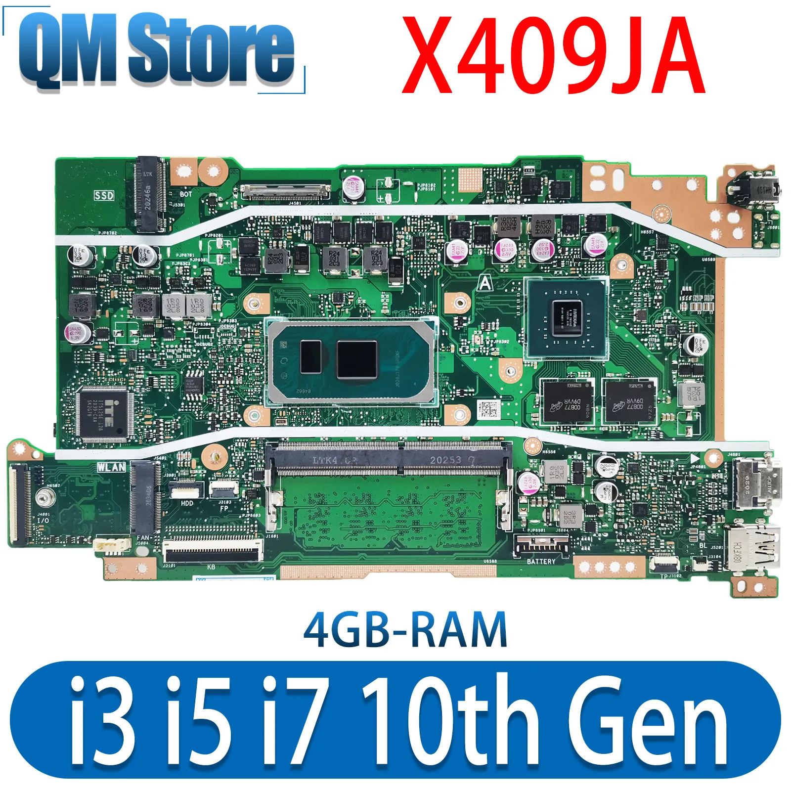 X409JA Mainboard For ASUS X409JP X509JP X409J X509JA X409JB X509JB A509J P1510CJA Laptop Motherboard I3 I5 I7 10th Gen 4GB RAM
X409JA Mainboard For ASUS X409JP X509JP X409J X509JA X409JB X509JB A509J P1510CJA Laptop Motherboard I3 I5 I7 10th Gen 4GB RAM