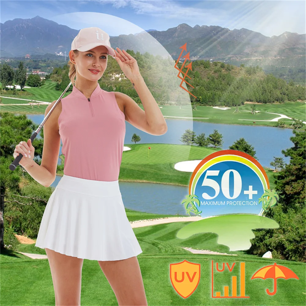 Sleeveless T-Shirt for Women Sport Golf Clothes Fashion Tank Top Fitness Gym Sport Wear, Badminton T Shirt Female Tops New Tees
Sleeveless T-Shirt for Women Sport Golf Clothes Fashion Tank Top Fitness Gym Sport Wear, Badminton T Shirt Female Tops New Tees