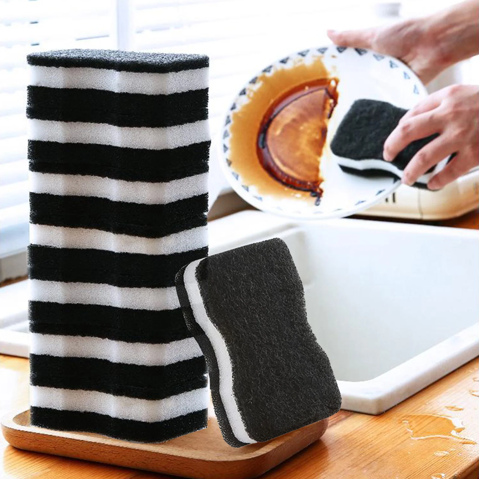 5Pcs Double-sided Cleaning Spongs Household Scouring Pad Kitchen Wipe Dishwashing Sponge Cloth Dish Cleaning Towels Accessories
5Pcs Double-sided Cleaning Spongs Household Scouring Pad Kitchen Wipe Dishwashing Sponge Cloth Dish Cleaning Towels Accessories