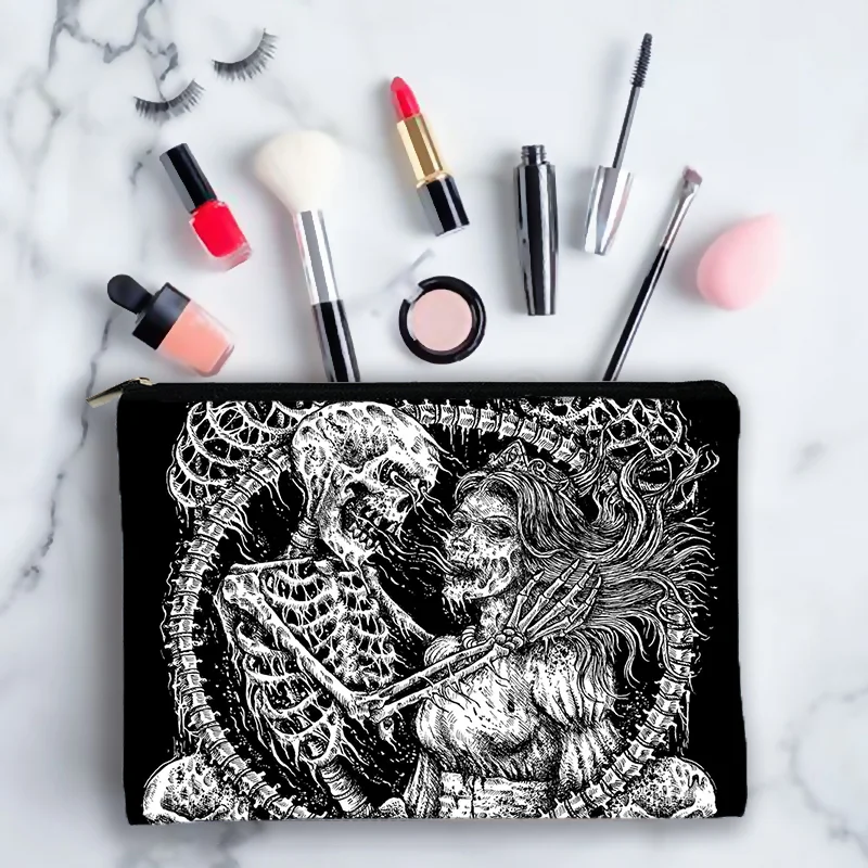 Luxury Fashion Men Women Travel Bag Zipped Cosmetic Skeleton Skull Printing Makeup Organizer Storage Bags School Pencil Cases
Luxury Fashion Men Women Travel Bag Zipped Cosmetic Skeleton Skull Printing Makeup Organizer Storage Bags School Pencil Cases
