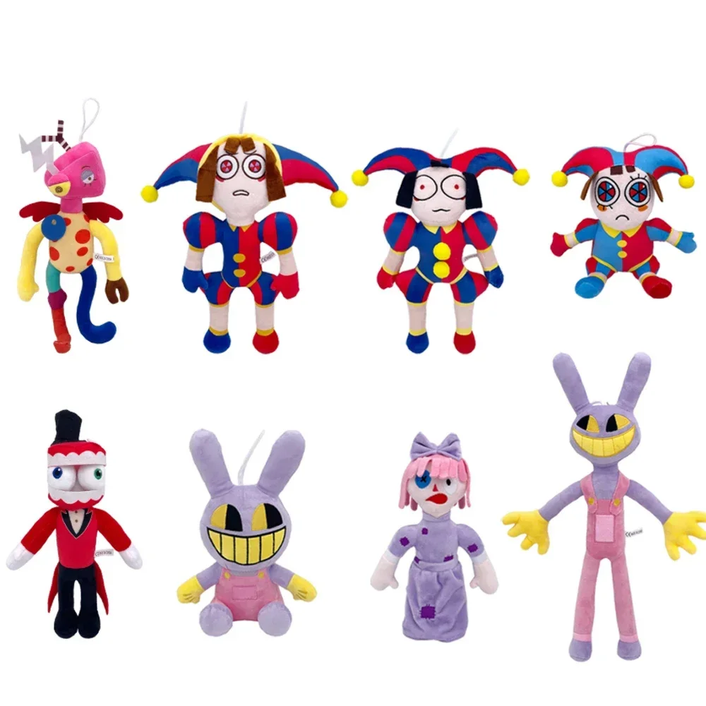 

8pcs The Amazing Digital Circus Plush Pomni and Jax Plushie Doll Toys Cute Stuffed Animal Birthday for Kids Children Christmas