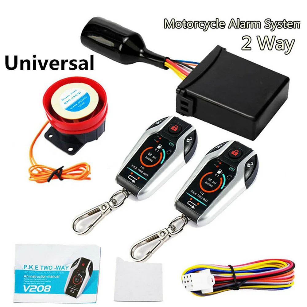 Two Way Motorcycle Alarm System Security anti-theft alarm for motorcycle Scooter Burglary Alarm Moto Remote Engine Start 5meter
Two Way Motorcycle Alarm System Security anti-theft alarm for motorcycle Scooter Burglary Alarm Moto Remote Engine Start 5meter