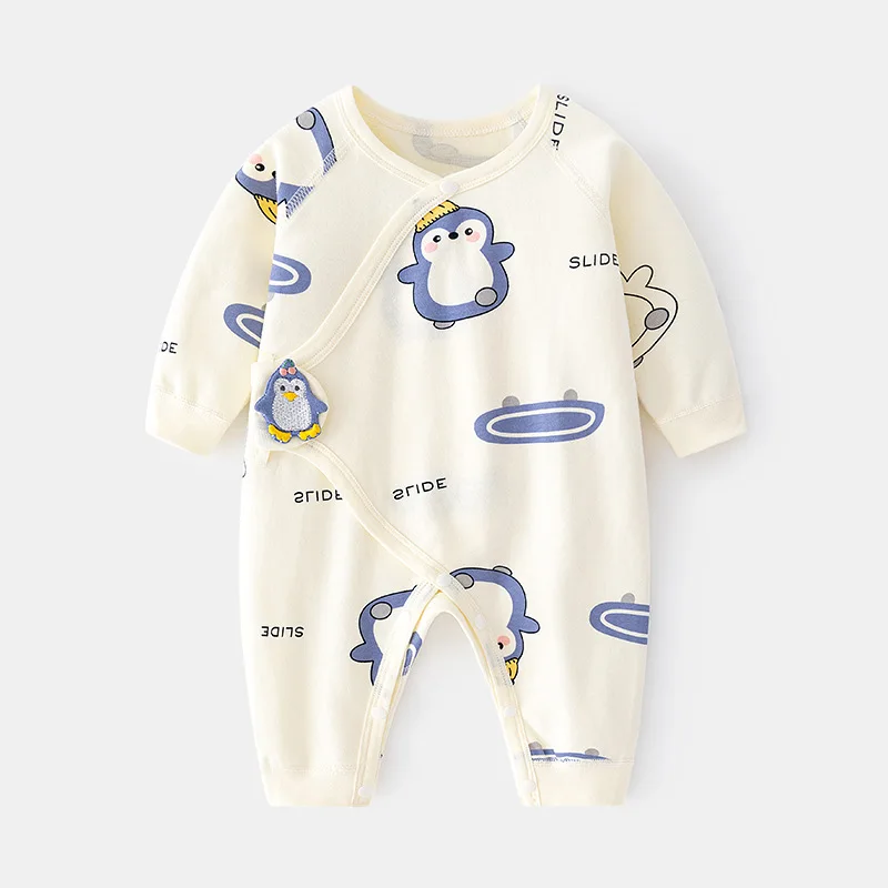 Newborn One-piece Baby Boneless Romper Autumn and Winter Pure Cotton Newborn Monk Clothes Romper Baby Pajamas
Newborn One-piece Baby Boneless Romper Autumn and Winter Pure Cotton Newborn Monk Clothes Romper Baby Pajamas
