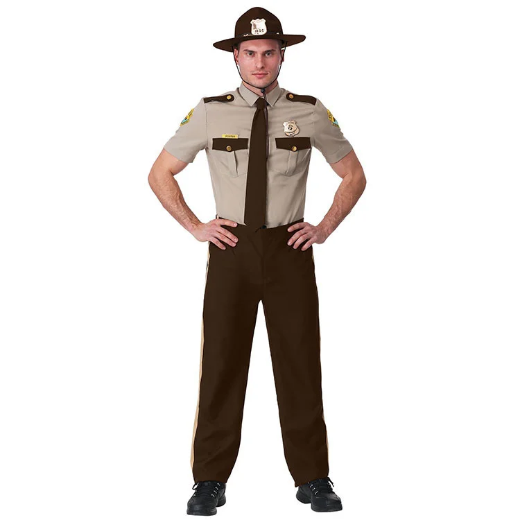 American Cop Cosplay Halloween Cosplay Carnival Stage Performance Costume Adult Police Cosplay Police Patrol Play Costumes
American Cop Cosplay Halloween Cosplay Carnival Stage Performance Costume Adult Police Cosplay Police Patrol Play Costumes