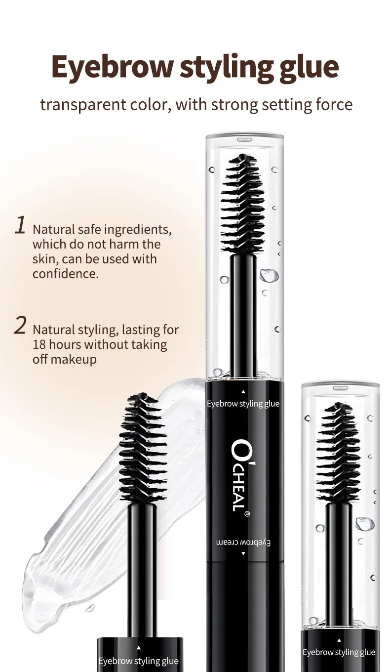 2-in-1 Double-Ended Brow Cream Gel - Smudge-Proof Waterproof Sweat-Resistant Long Lasting Eyebrow Tint Natural Hair-Like Strokes 12 Sde4c8884b61b48fbbaed4aa35b674c83L