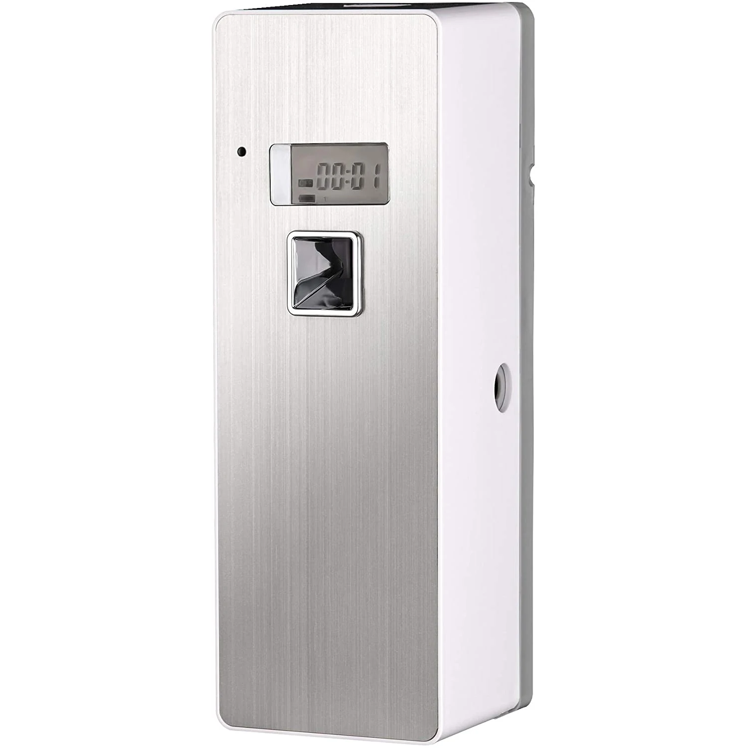 

Free Standing Wall-Mounted Home Odor Neutralizing Automatic Air Freshener Fragrance Aerosol Spray Dispenser Silver