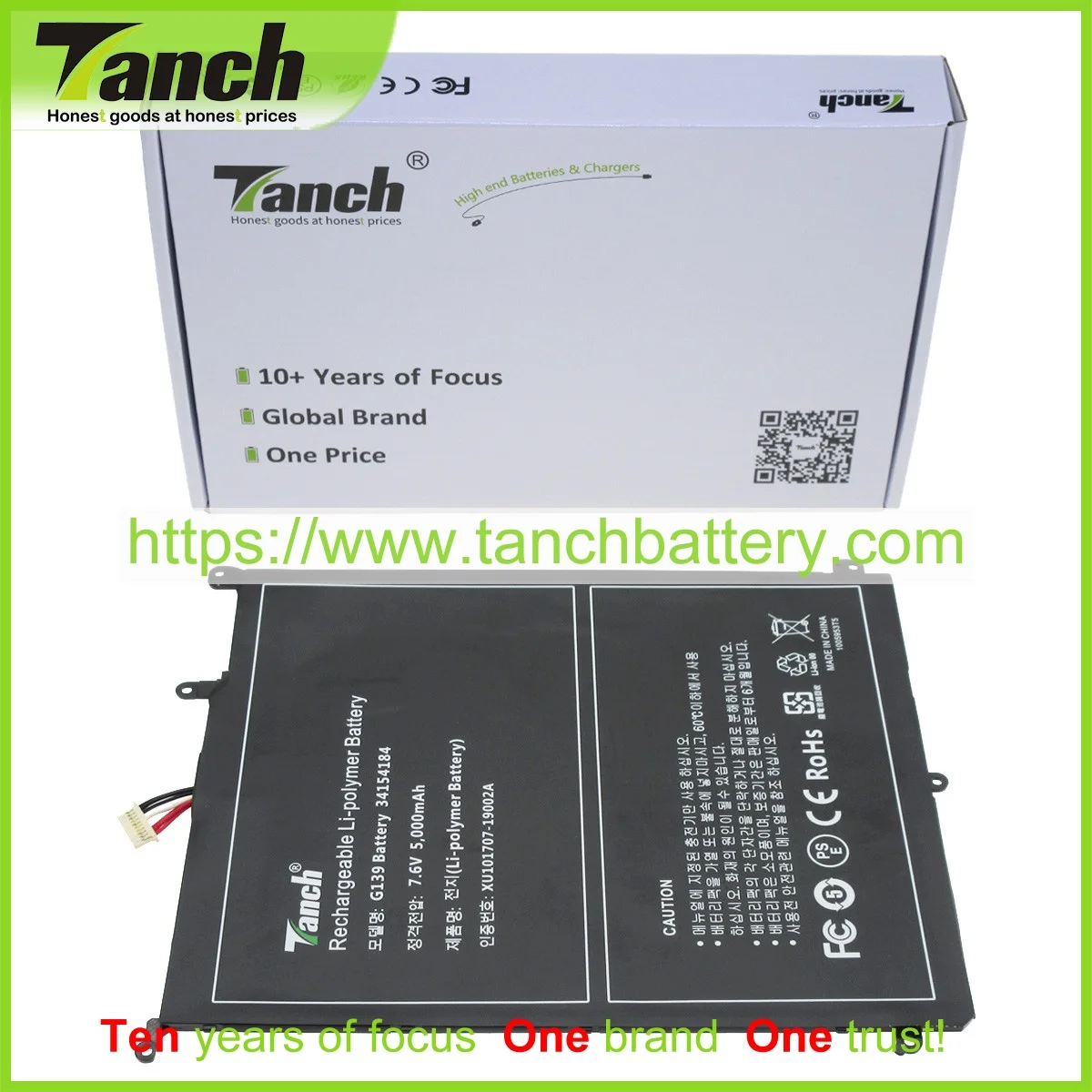 

Tanch Laptop Batteries for CHUWI CWI528 TY-3275151 HW-34154184P HW-34154184 aerobook G139 Pro CWI510,7.6V,2 cell