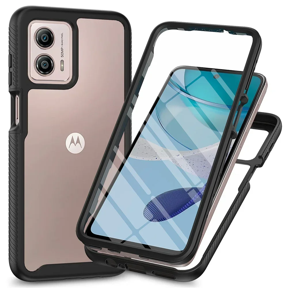 Crystal Case For Motorola Moto G53 2023 Armor PET Front Film 360 Protect Funda For Moto G13 G23 G53Y G53J G 53 E13 Back Cover
Crystal Case For Motorola Moto G53 2023 Armor PET Front Film 360 Protect Funda For Moto G13 G23 G53Y G53J G 53 E13 Back Cover