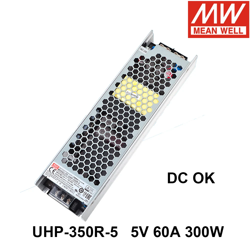 MEAN WELL UHP-350R-5 110V/220VAC To DC 5V 60A 300W Switching Power Supply with Redundant Function Meanwell DC OK Driver
MEAN WELL UHP-350R-5 110V/220VAC To DC 5V 60A 300W Switching Power Supply with Redundant Function Meanwell DC OK Driver