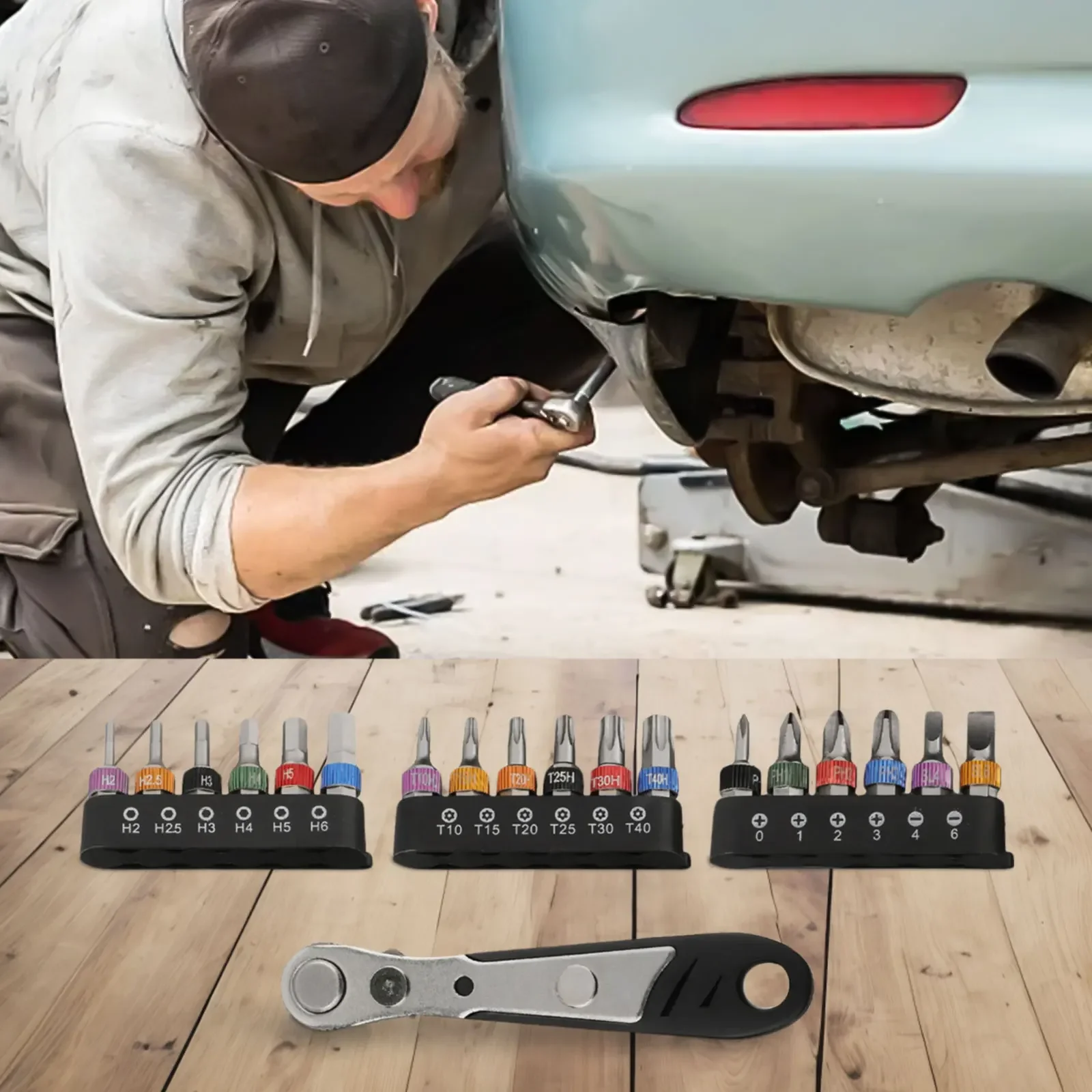 19Pcs Ratchet Wrench Set Screwdriver Bits Repair Tool For Bicycle Airplane Model With Its Ergonomic Design And High-quality
19Pcs Ratchet Wrench Set Screwdriver Bits Repair Tool For Bicycle Airplane Model With Its Ergonomic Design And High-quality