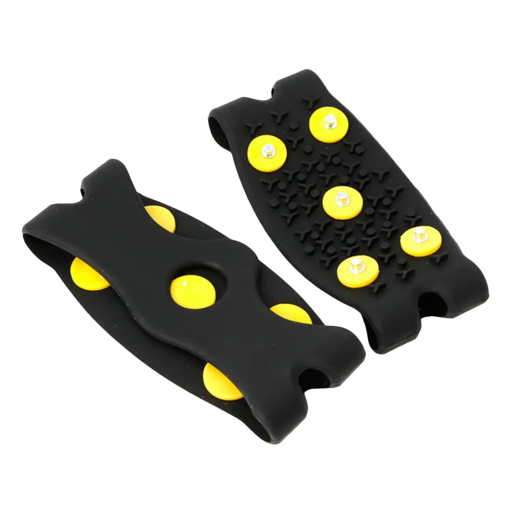 2 Sets Crampons Snow Spiked Shoe Cover Anti-slip Ice Grippers Snowfield Silica Gel Durable Protector Slip-on
2 Sets Crampons Snow Spiked Shoe Cover Anti-slip Ice Grippers Snowfield Silica Gel Durable Protector Slip-on