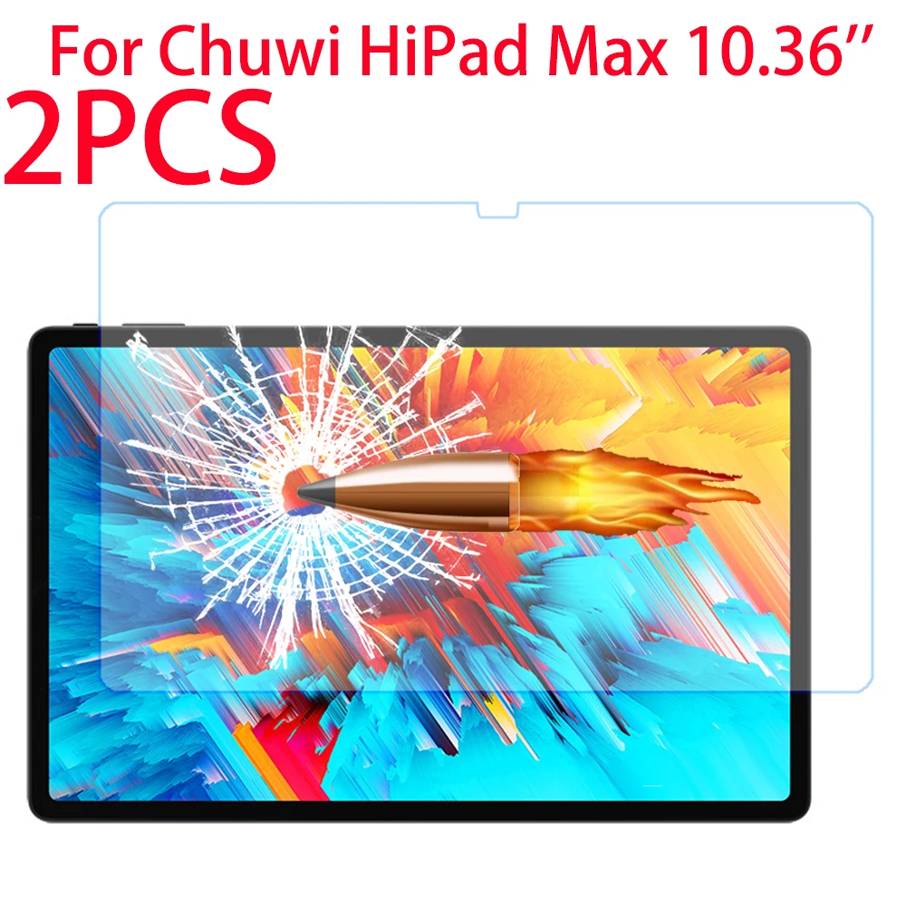 

2 Packs 9H Tempered Glass Screen Protector For Chuwi HiPad Max 10.36 Inch 2022 Anti Scratch Clear Protective Film Guard