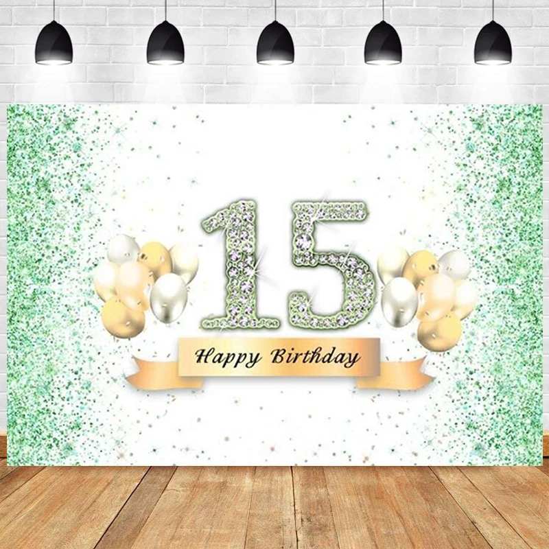 Sweet 15th Photo Backdrop Girls Happy Birthday Party Balloon Fifteen Years Boy Photograph Background Banner Decoration Prop
Sweet 15th Photo Backdrop Girls Happy Birthday Party Balloon Fifteen Years Boy Photograph Background Banner Decoration Prop
