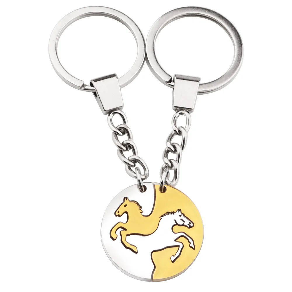 Stainless Steel Key Chain Pendant Accessories Heart-Shaped Stainless Steel Yin Yang Horse Round Key Chain Kiss Baby
Stainless Steel Key Chain Pendant Accessories Heart-Shaped Stainless Steel Yin Yang Horse Round Key Chain Kiss Baby
