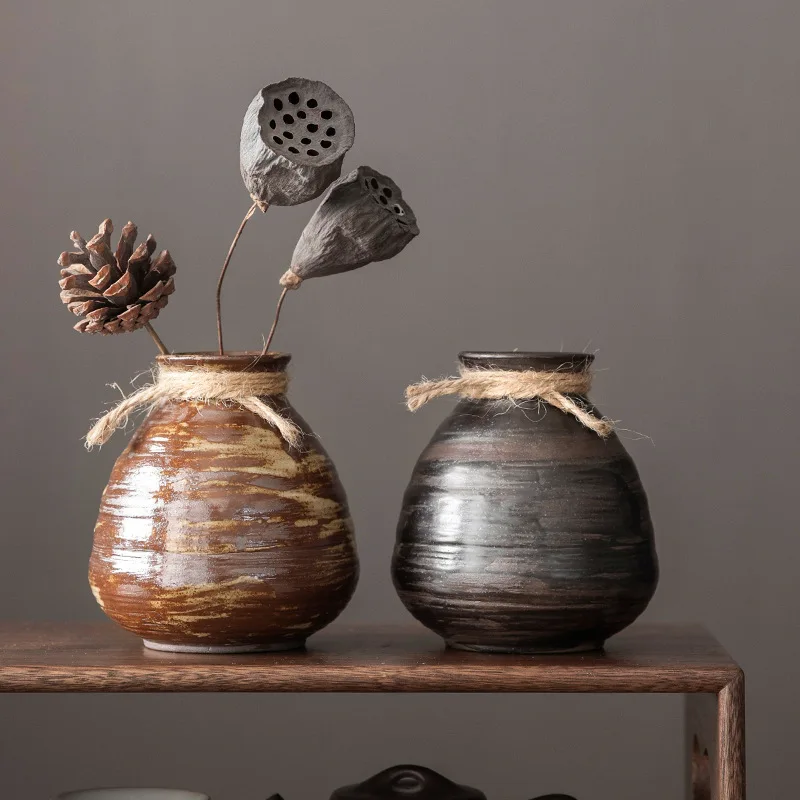 Japanese Style Ceramic Flower Arrangement, Stoneware Small Vase, Living Room Decoration, Vintage Pendent
Japanese Style Ceramic Flower Arrangement, Stoneware Small Vase, Living Room Decoration, Vintage Pendent