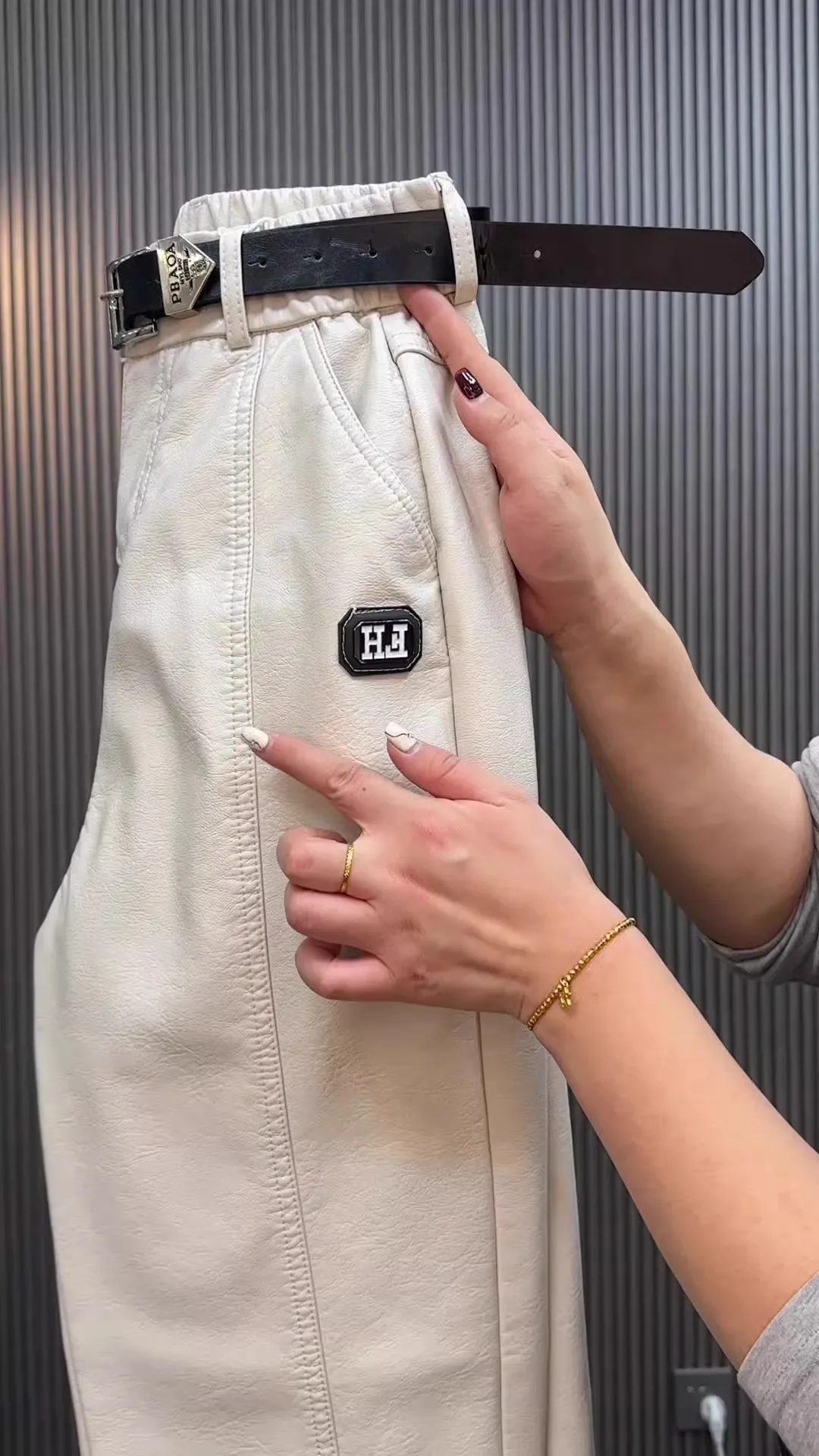 Fashion Y2k Leather Pants High Quality PU Casual Straight Leg Pant Loose Slimming Plus Size Highs Waist Haren Trousers Women 36 Sde59b7ebb94448ec9eb0af47574d1bb51
