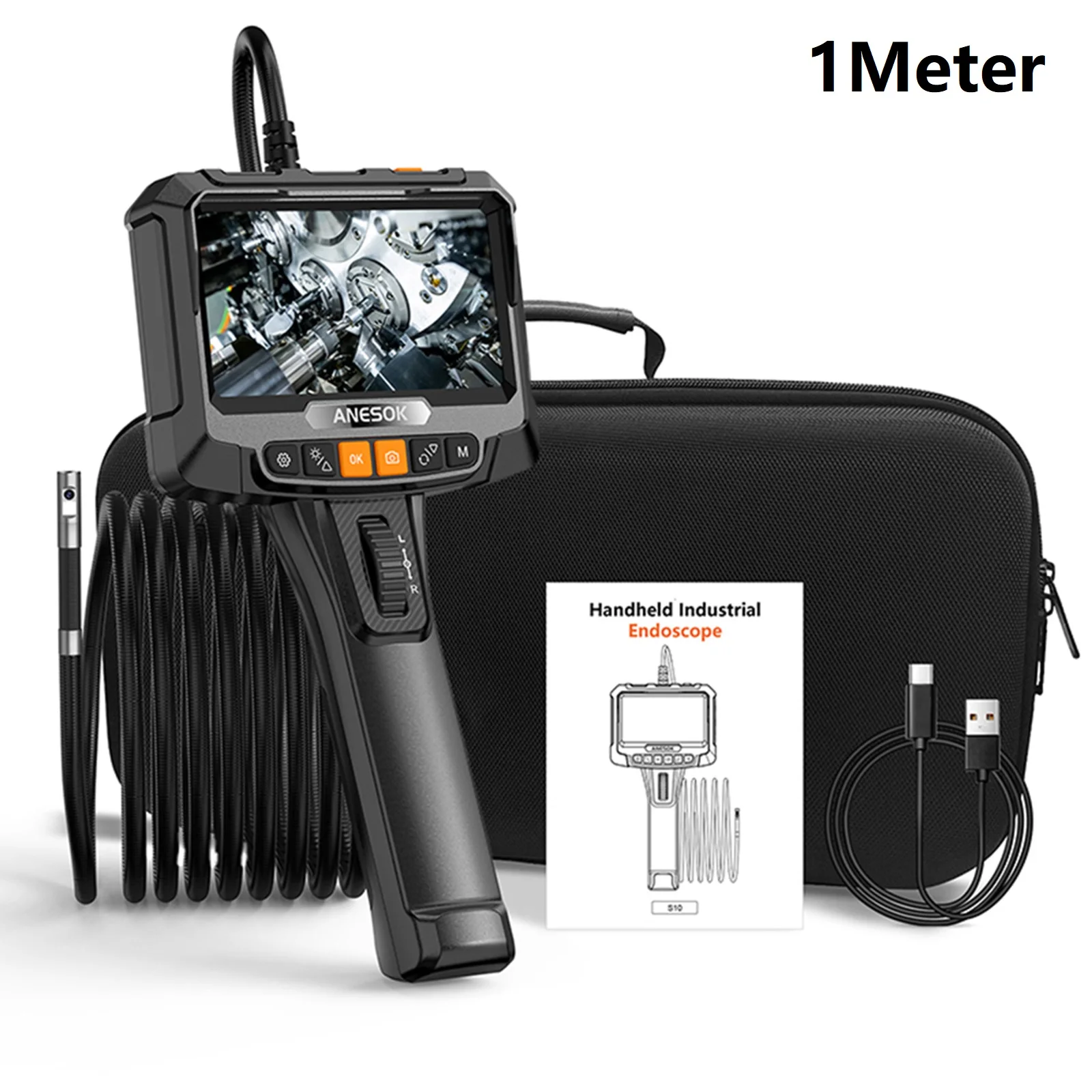 1080P Dual Lens Intelligent Steering Industrial Videoscope Endoscope 360° Two-way Rotation Wide Angle For Technology Camera
1080P Dual Lens Intelligent Steering Industrial Videoscope Endoscope 360° Two-way Rotation Wide Angle For Technology Camera