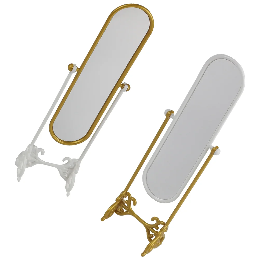 2 Pcs Mirror House Layout Decor Vanity Miniature Adjustable Full-Length Plastic Dressing Child Mirrors
2 Pcs Mirror House Layout Decor Vanity Miniature Adjustable Full-Length Plastic Dressing Child Mirrors