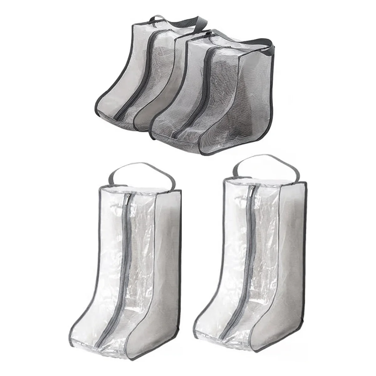 Portable Women Tall & Short Boot Storage Bags,2 Packs Tall+2 Packs Short,Waterproof Boot Bags for Travel and Daily Grey
Portable Women Tall & Short Boot Storage Bags,2 Packs Tall+2 Packs Short,Waterproof Boot Bags for Travel and Daily Grey