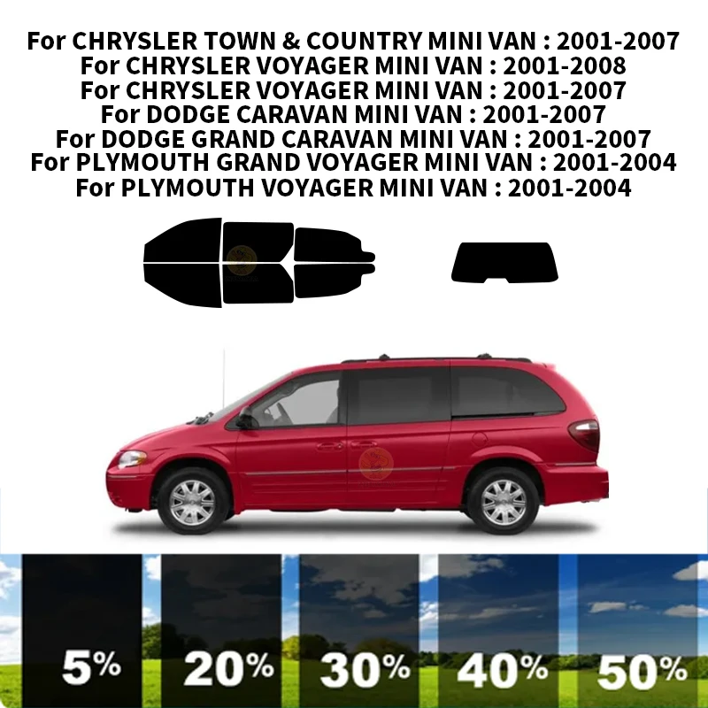 

Нанокерамическая Автомобильная УФ-пленка Precut для окон, автомобильная пленка для окон для CHRYSLER TOWN & COUNTRY MINI VAN 2001-2007