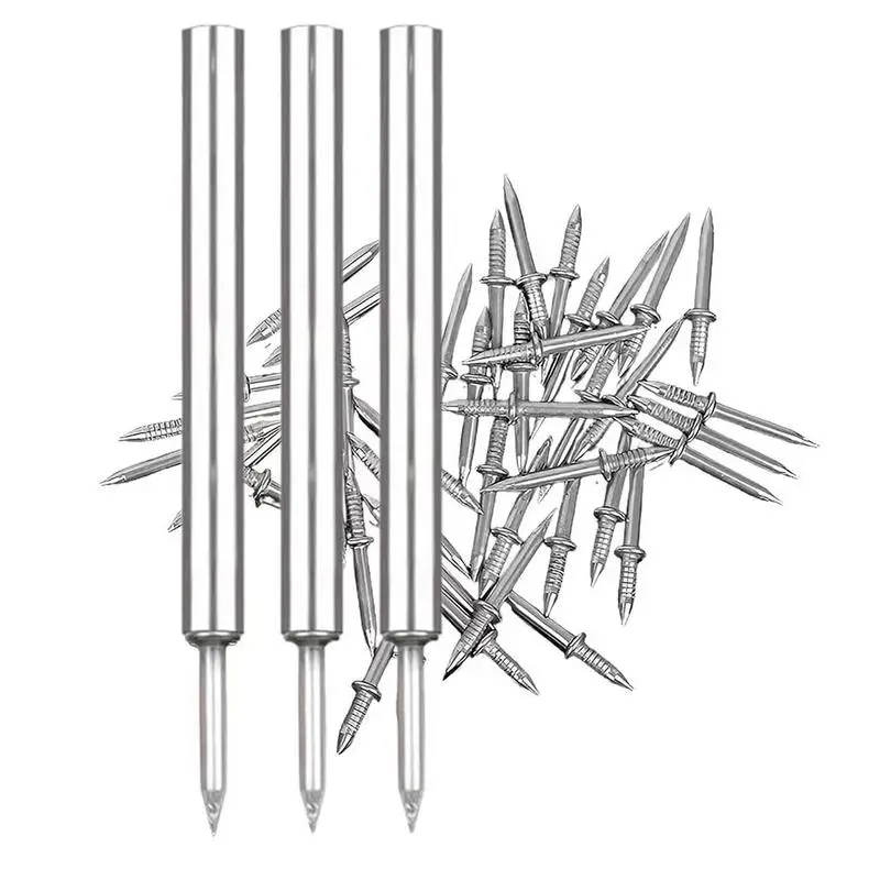 100/200pcs Double-Head Seamless Installation Nail with Sleeve Carbon Steel Nails for Skirting Thread Hardware Non-Marking Nails
100/200pcs Double-Head Seamless Installation Nail with Sleeve Carbon Steel Nails for Skirting Thread Hardware Non-Marking Nails