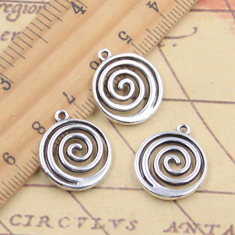 10pcs Charms Spiral Screw Helix Spire Volution 19x17mm Tibetan Silver Color Pendants Antique Jewelry Making DIY Handmade Craft
10pcs Charms Spiral Screw Helix Spire Volution 19x17mm Tibetan Silver Color Pendants Antique Jewelry Making DIY Handmade Craft
