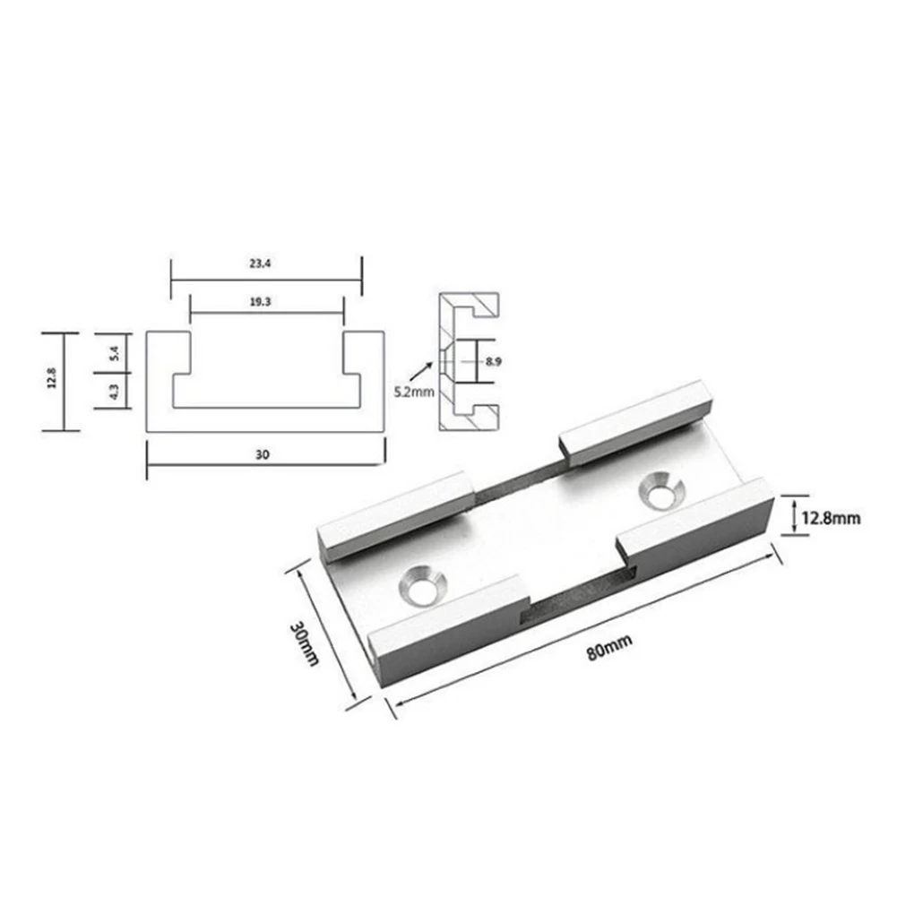 Woodworking Chute T Slot Cross Connector Guide Rail Electric Circular Saw Flip Table Table Saw Table Track Intersection Parts
Woodworking Chute T Slot Cross Connector Guide Rail Electric Circular Saw Flip Table Table Saw Table Track Intersection Parts