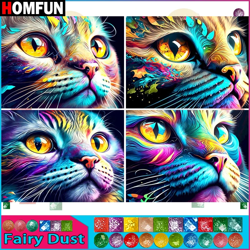 Набор для алмазной вышивки HOMFUN «сказочная пыль», набор для рукоделия «Кот», алмазная живопись «сделай сам», вышивка крестиком, украшение для дома, подарок
Набор для алмазной вышивки HOMFUN «сказочная пыль», набор для рукоделия «Кот», алмазная живопись «сделай сам», вышивка крестиком, украшение для дома, подарок